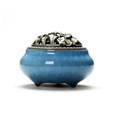 Керамическая глазурь курильница для благовоний Celadon керамическая курильница для благовоний модный домашний офис Чайный дом модное простое украшение