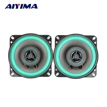 AIYIMA 2 шт. 4 дюйма коаксиальный полный спектр аудио автомобиля музыкальные колонки 40 Вт 4 Ом высокой мощности бас громкоговоритель DIY для звуковой системы