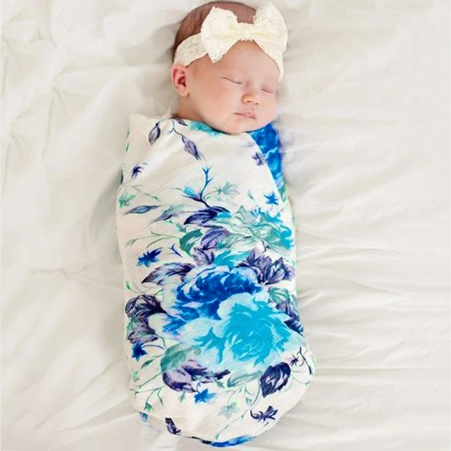 Buy Newborn Baby Receiving Blankets Flower Printed Air