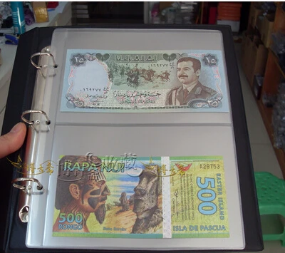 Paper Money Coin Album Inners 10PCS/Lot 2 lines /Page PVC Loose-leaf Collection coins collection album money collection album coin collection album