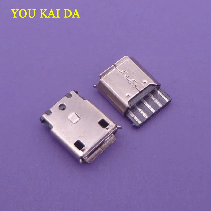 500 шт. Micro mini USB 5 P гнездо, разъем Micro USB хвост зарядки 5Pin V8 порт пайки провода Тип