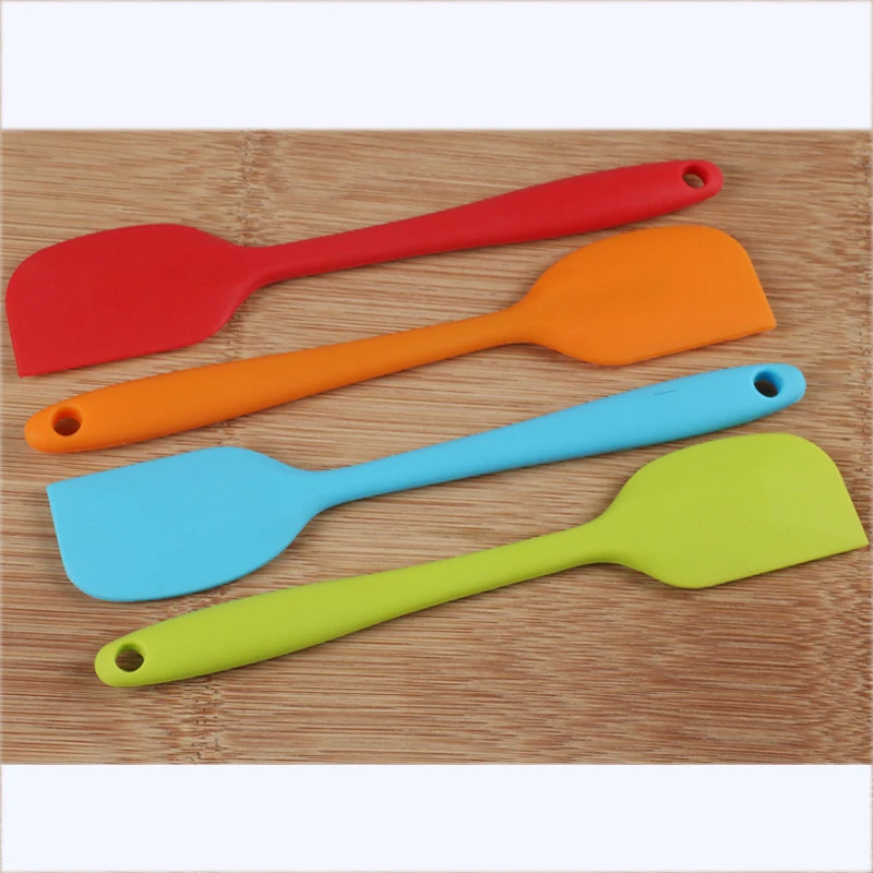  1 piece Baking Equipment Silica Gel Scraper Cake Spatula Small Butter Scraping Kitchen Tools Color 