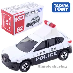 Tomica, нет. 82 Япония Mazda CX-5 полицейский автомобиль масштаб 1: 66 Такара Tomy литая металлическая модель автомобиля в игрушечном автомобиле