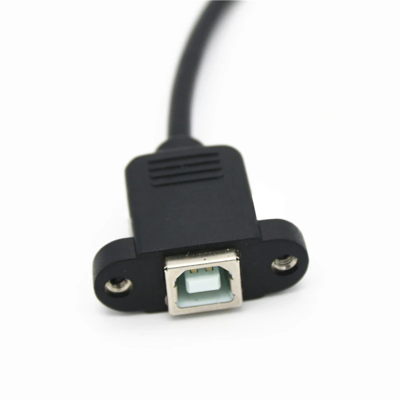 1 шт. 0,3-1,5 м линия передачи данных USB 2,0 B штекер к USB B гнездо панель принтера удлинитель дешевый кабель горячий