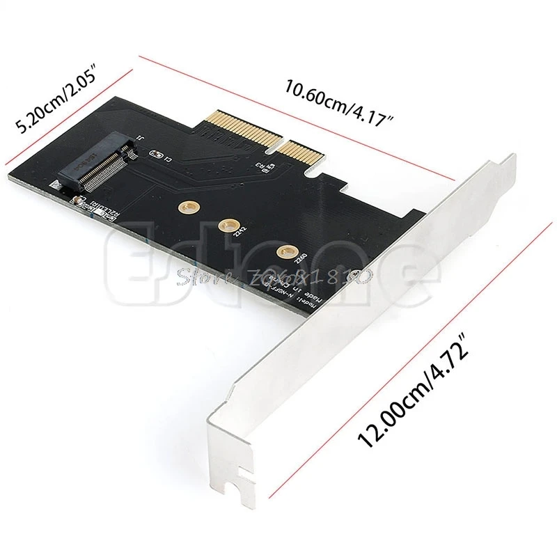 Адаптер для PCI-E x4 для M.2 NGFF SSD XP941 SM951 M6E PM951 950 PRO SSD и Прямая поставка