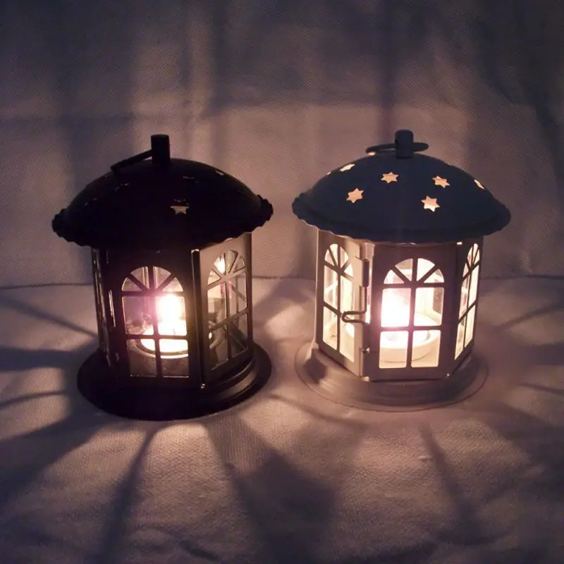 1PC Romantic Hollow Holder Candlestick Tealight Hanging Lantern Bird Cage Vintage Wedding Decoration