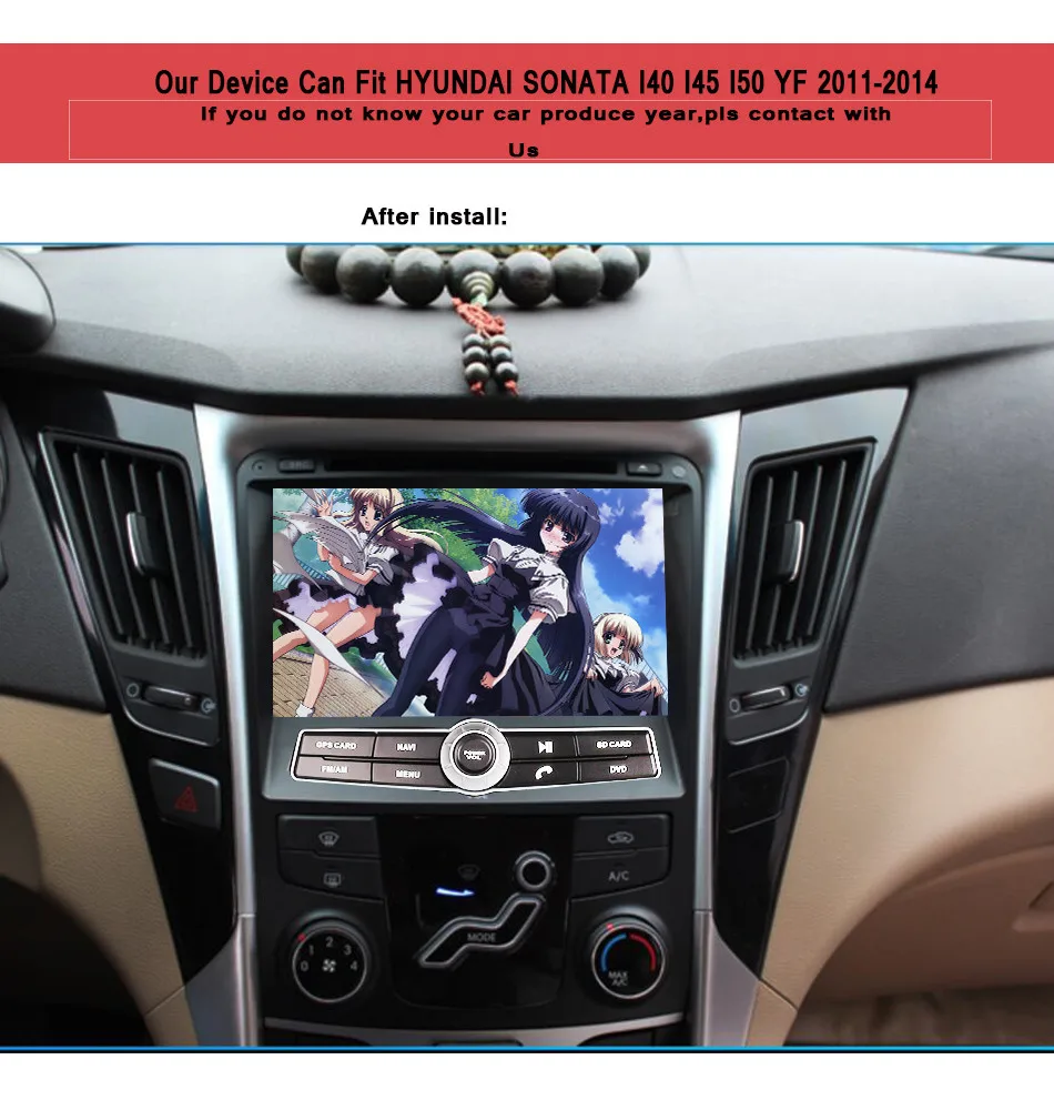 Excellent 8" Car DVD GPS Navigation System For Hyundai Sonata/I40/I45/I50/YF 2011 2012 2013 2014 Stereo Radio Head Unit Player Android 9.0 1