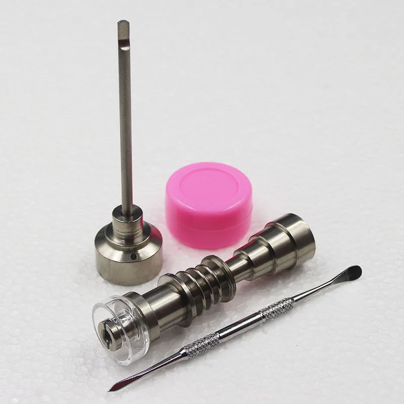 

Hybrid Titanium/Quartz Nai Carb Cap Dabber Slicon Jar Hookah Glass Hookahs Water Pipe For Christmas Present
