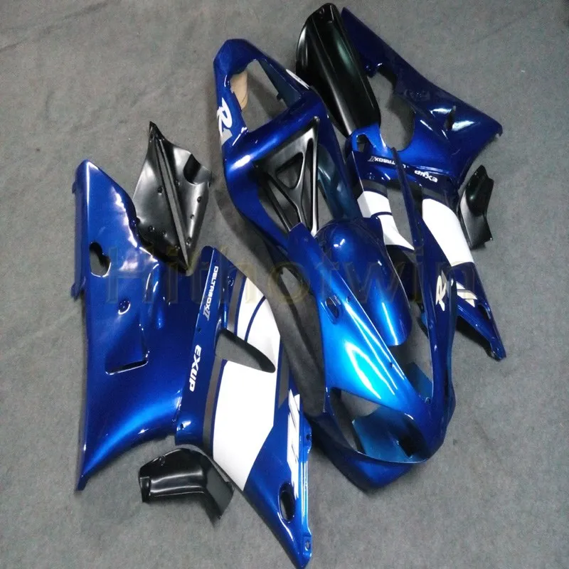 Капот мотоцикла на заказ для Yamaha YZF-R1 00 01 YZF R1 2000 2001 ABS пластиковые моторные Обтекатели+ винты синий