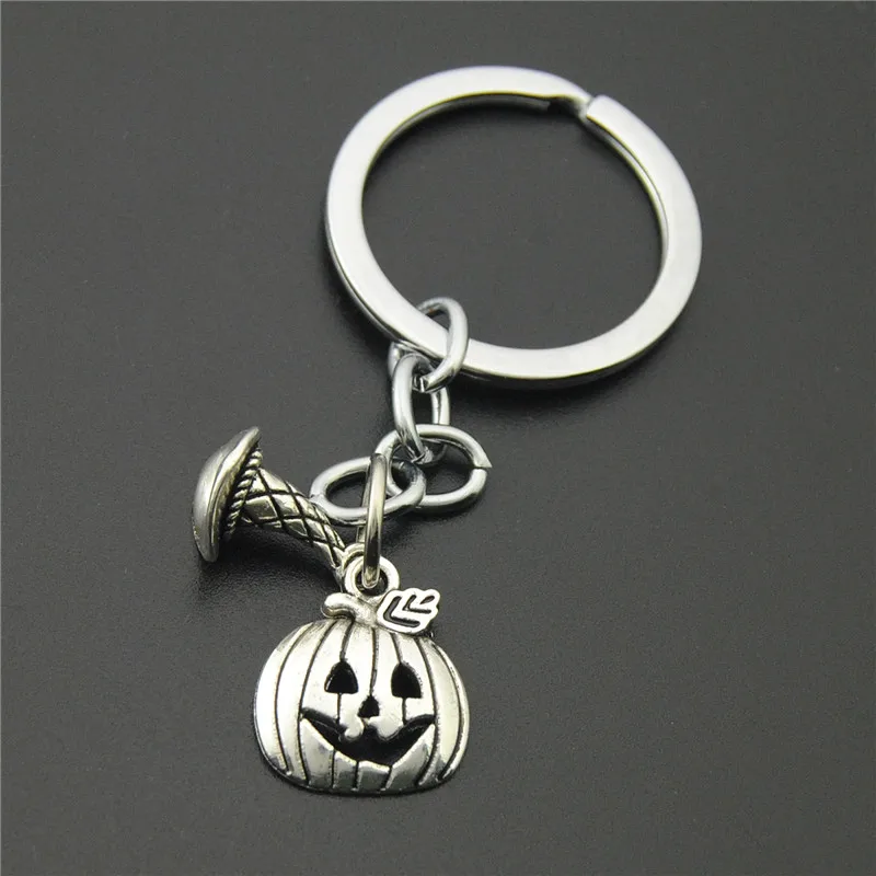 1PCS Halloween's Day Pumpkin Witch Hat Key Chains Halloween Keyring