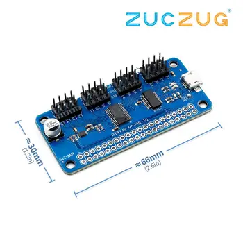 

Raspberry Pi Servo Driver HAT providing precise PWM output 16-Channel 12-bit I2C Interface support Raspberry Pi Zero/Zero W/3B+