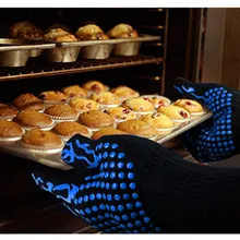 Перчатки для барбекю 1472℉ высокая термостойкость перчатки для гриля пищевой кухни прихватка для духовой печи перчатки кухонные принадлежности#10