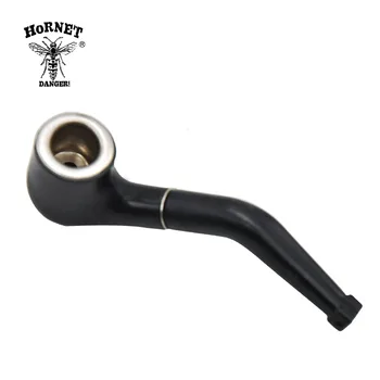 

HORNET 2pcs/lot Black Mini Delicate Smoking Pipe Tobacco Disguise Creative Portable Creative Small Smoking Pipe 62MM