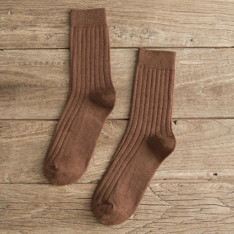 Lurehooker/1 Пара толстых однотонных носков из мериносовой шерсти носки с
