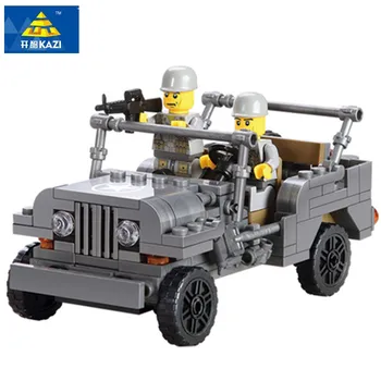

KAZI 199PCS Century Military Airborne Force Building Blocks Classic Military Vehicle 82007