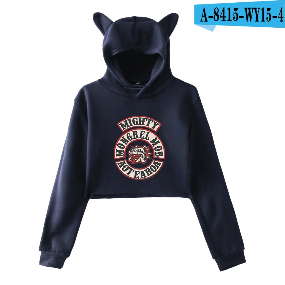 Mongrel Mob Cat Ear Hoodie Sweatshirt Sexy Girl Fashion Popular New European Style Harajuku 2018 NEW Sweatshirt oversized hoodie Hoodies & Sweatshirts