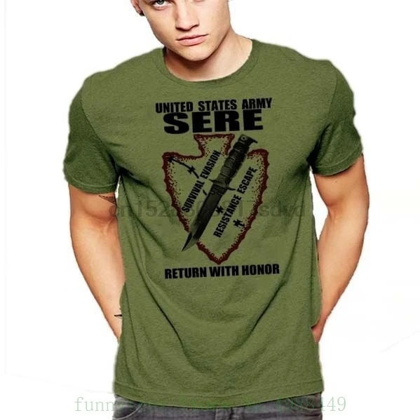 

Sere Trainer T Shirt Survival Evasion Resistance Escape Army Navy Marines Short Sleeve Kawaii Men