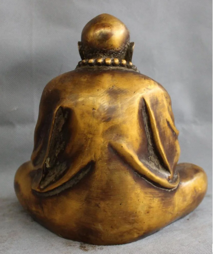Wan671041+++ " Китайский Бронзовый Буддизм Архат Сиденья Дамо Бодхидхарма Дхарма Статуя Будды