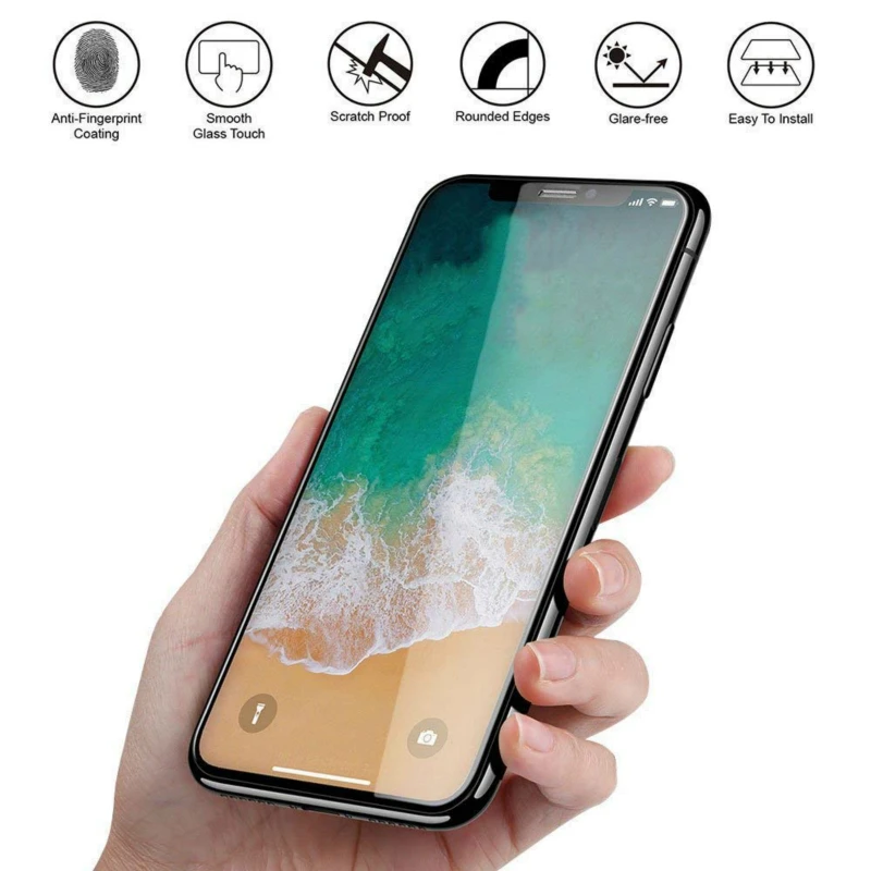 9 H 5D изогнутые закаленное Стекло для iPhone X XS Max XR 7 8 6 6s плюс защитный фильм на 5 5S 5C SE