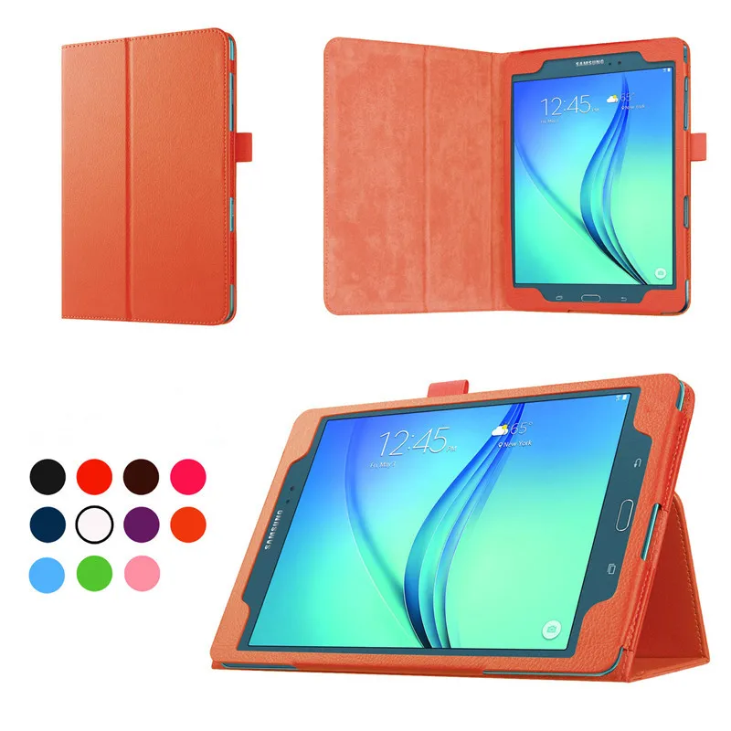 Твердый кожаный чехол для samsung Galaxy Tab A 8,0 ''T350 T355 SM-T355 SM-T350 Подставка для планшета складной защитный чехол