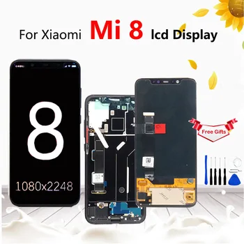 

for Xiaomi Mi 8 LCD Display Touch Screen Digitizer For Xiaomi Mi8 Display 6.21"AMOLED Mi8 Screen Replacement with frame+tools