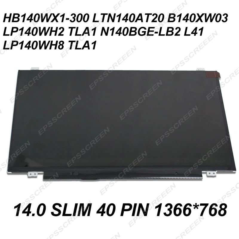 

Оригинальная панель для ASUS X450V, X450E, A450V, Y481C, K450JF, F450, F401A, светодиодный ЖК-монитор, матричный экран, 14,0 тонкий, 40 контактов