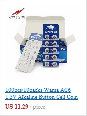 40 шт./4 pack Buffle AG5 кнопки сотового монет батареи LR48 L750 LR754 393 SR754 193 398A литиевая Щелочная часы игрушки Батарея