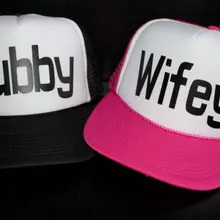 Изготовленные на заказ шляпы для медового месяца для свадебных новобрачных шляп для жениха и невесты Mesh Trucker бейсболка кепка-trucker кепки украшения для праздника