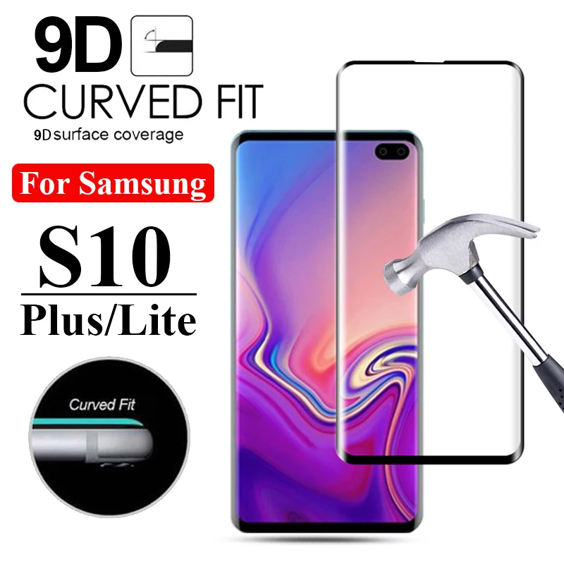 9D закаленное стекло для Samsung galaxy S10 plus S10e S9 S8 полное покрытие Защита экрана