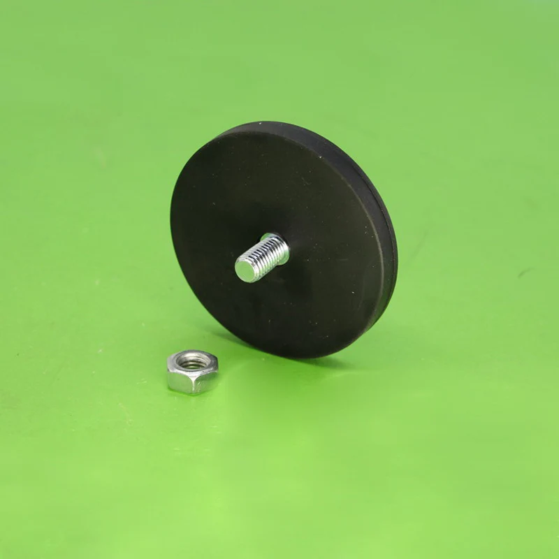 

High power Rubber Disc Neodymium Magnet with Screw nut Car accessory for Car Motorcycle led bar work light holder Off road truck