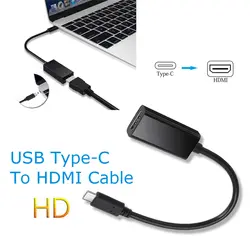 Тип-C USB-C к HDMI Кабель-адаптер для samsung для Galaxy S8 S9 плюс Note8 для Macbook
