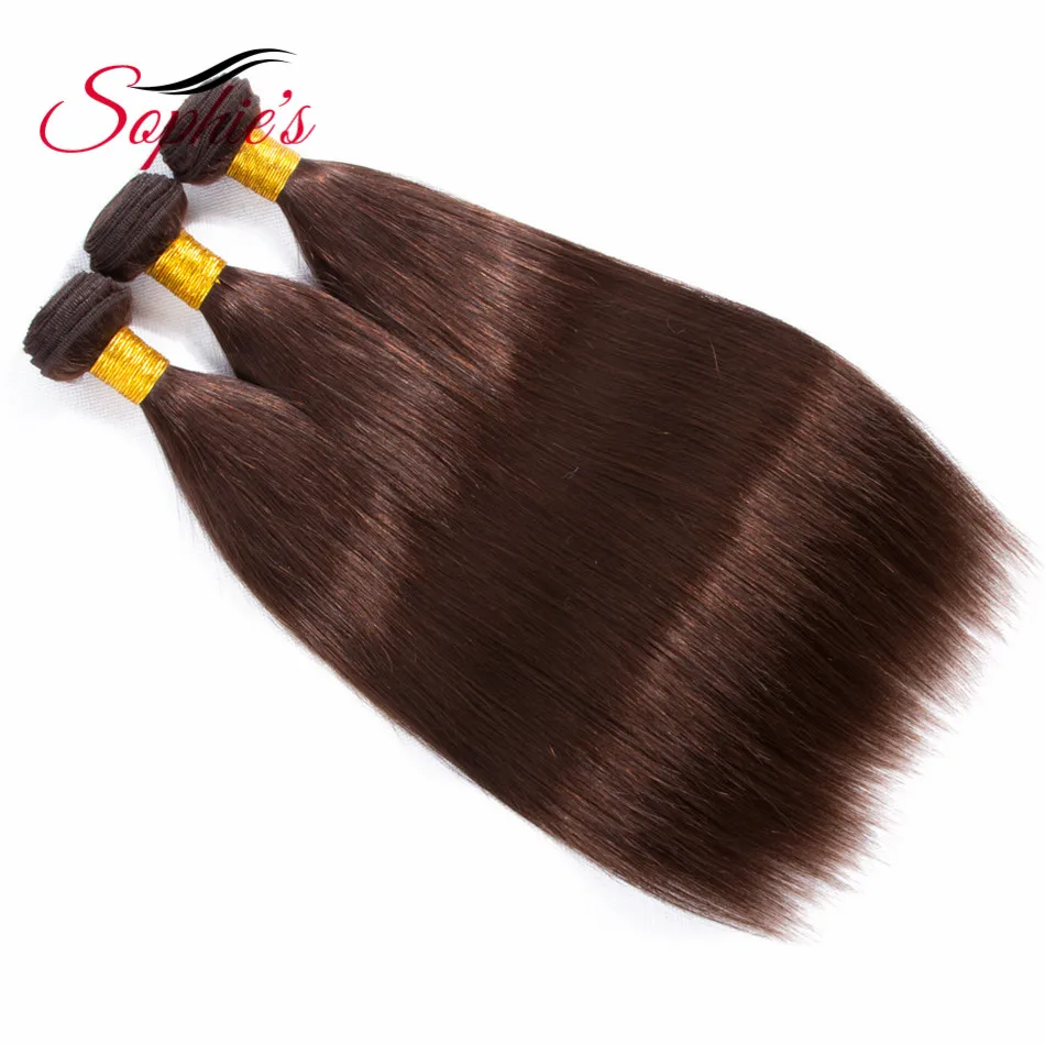 Sophie's Pre-colored Ombre #4 Color Hair Bundles Brazilian Straight Hair Weaves 3 Bundles 100% Human Non-Remy Hair Extensions Sophie's Pre-colored Ombre #4 Color Hair Bundles Brazilian Straight Hair Weaves 3 Bundles 100% Human Non-Remy Hair Extensions