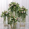 JAROWN-fleurs artificielles de géométrie en fer forgé, Arrangement Floral, pour un mariage, un ensemble de quatre pièces, pour une fête à la maison ► Photo 3/6