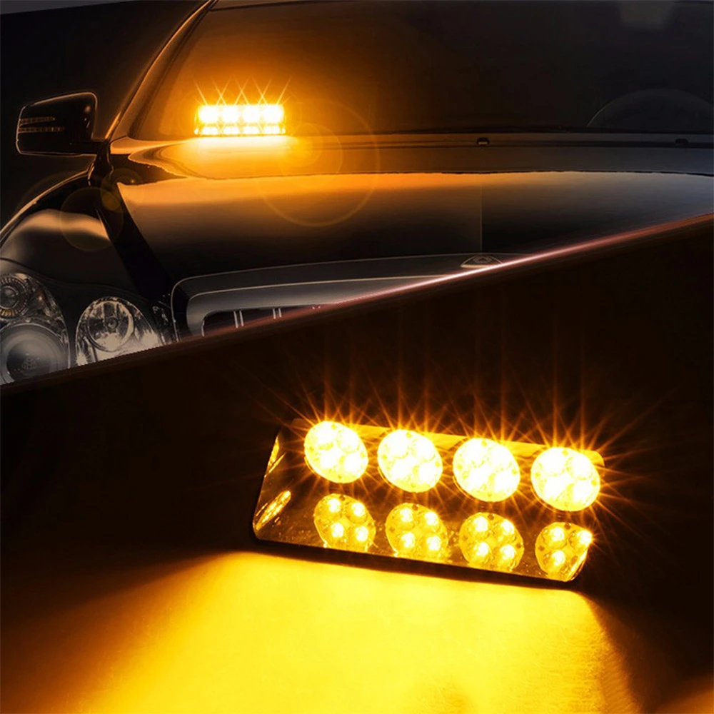 de emergencia de Flash estroboscópico para coche 12V 16 luces de circulación diurna para coches ámbar|daytime running lights|running lightslight for car - AliExpress