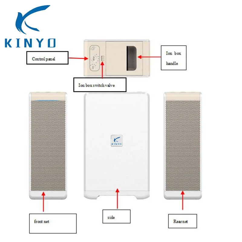 Kinyou дома очиститель воздуха Скорость стерилизация VOC 98% низкое сопротивление ветра, высокая скорость ветра Особенности без второй риска загрязнения pk XIAOMI MIJIA Воздухоочиститель 2S стерилизатор в дополнение к