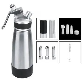 

500ml Alloy Professional Cream Maker Whipper Foam Dispenser Baking Decorating Tool Silicone Sealing Aafe and Non-slip