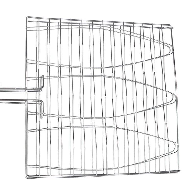 Портативный антипригарный тройной барбекю Рыбная сетка для гриля сетка деревянная ручка инструмент для барбекю зажим рыболовная сеть Открытый Кемпинг стойки аксессуары