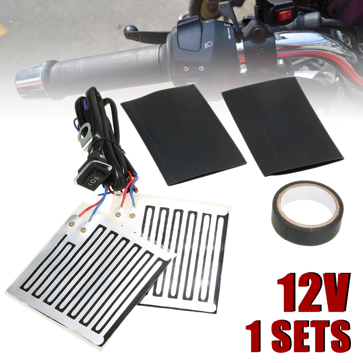 For Motorcycle Hand Warmers Heating Handlebar Switch Grip Universal Modified Electric Thermostat Grips Mayitr