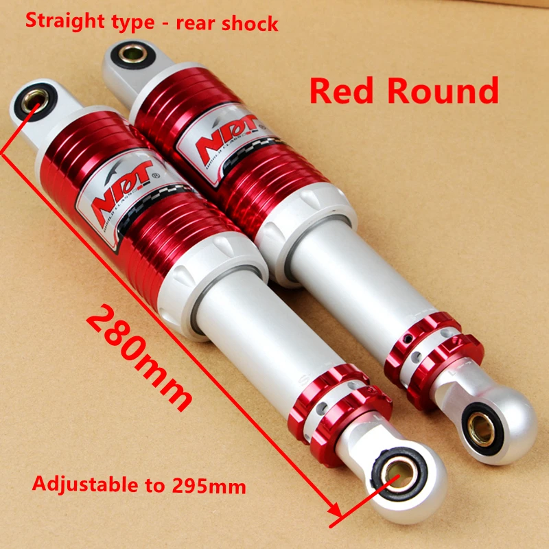 Universal 280mm Adjustable straight type Rear shock absorber of