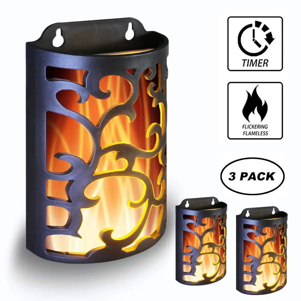 Wralwayslx Decorative Lanterns With Timer Candle Light Flameless