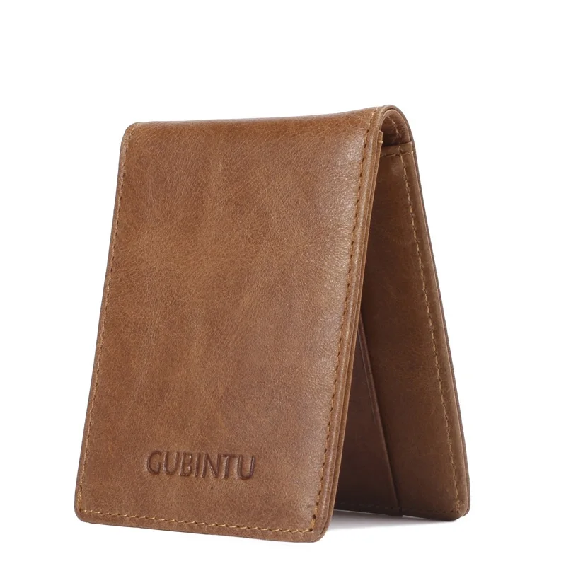 

Gubintu famous brand luxury retro men's business card holder female original genuine leather fashion designer purse for women