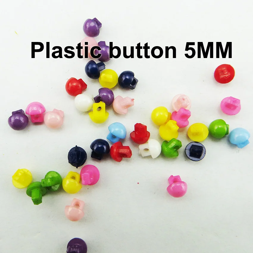 300PCS HARF BALL PEARL Dyed Plastic buttons coat boots sewing clothes