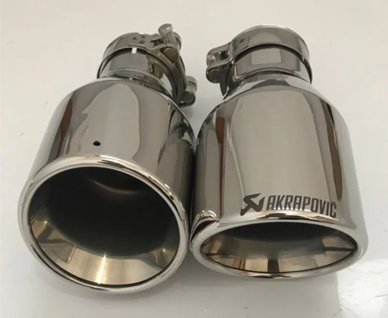 1 шт. универсальный AKRAPOVIC выхлопной наконечник из нержавеющей стали выхлопной трубы хвост AK глушитель наконечник