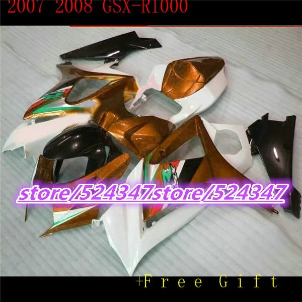 

Hot sales GSX-R1000 K7 07, 08 GSX R1000 fairing kit K7 07-08 orange black white and sport bike cheap motorcycle at -Nn