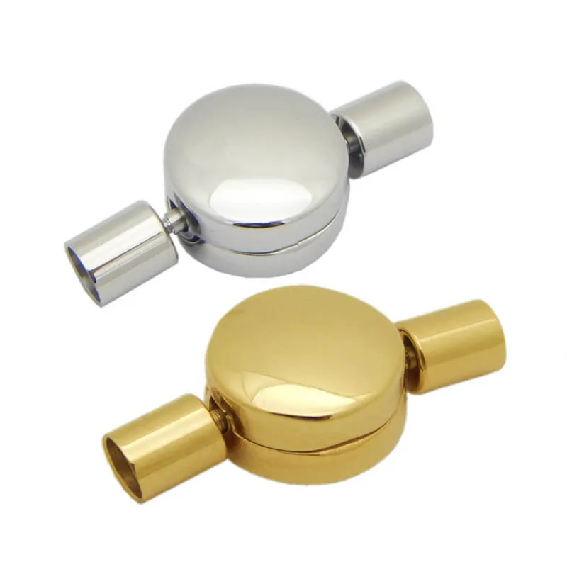 

Stainless Steel End Caps Designed Flap Buckle Connector Fit 3/4mm Round Cord Thread for Jewelry Making DIY Findings Supplier