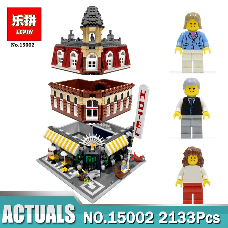 

2133Pcs Creators City Cafe Corner Model 15002 Building Blocks Bricks compatible Legoing 10182 Self-Locking Toys For Children