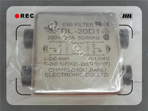 

[ZOB] Jianli EMI power filter DL-20D1 --5PCS/LOT