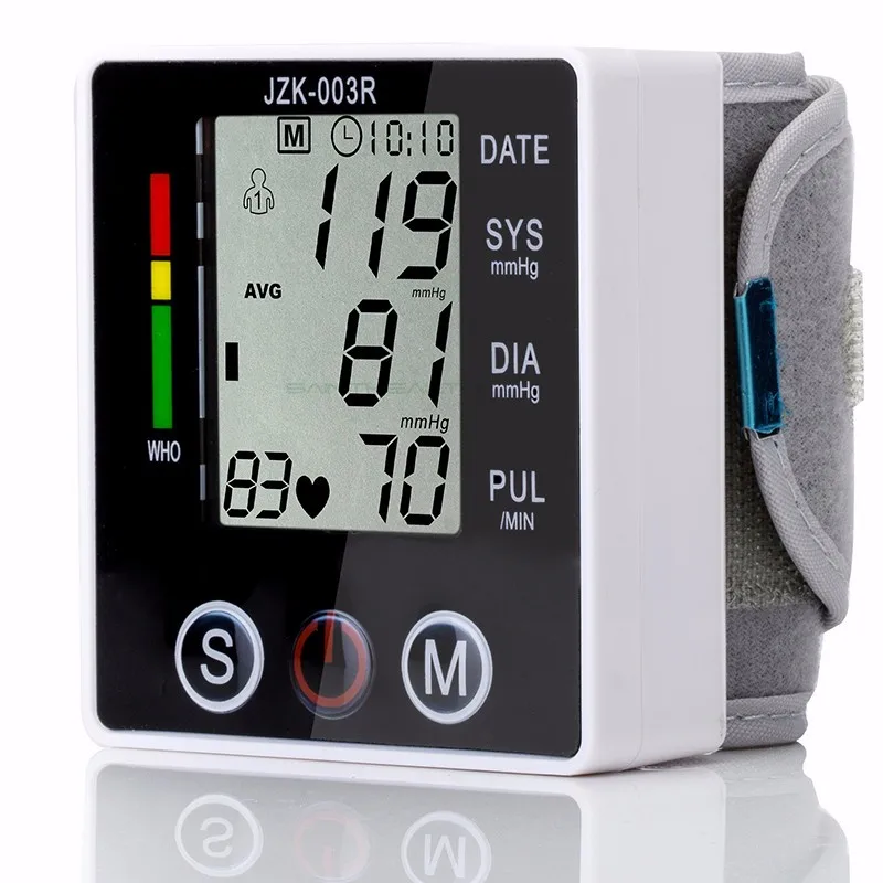 Portable Digital Blood Pressure Monitor Wrist Sphygmomanometer Blood Pressure Tonometer Automatic Helth Care Pressure Device (5)