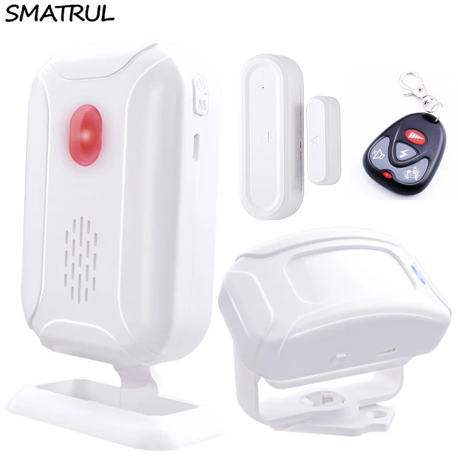 SMATRUL Wireless Doorbell IR Infrared motion sensor Alarm 280M