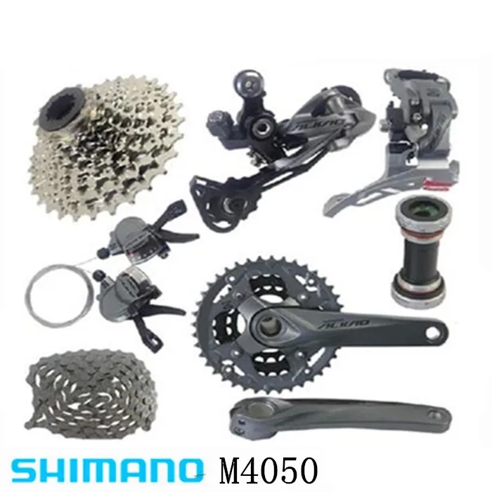 SHIMANO ALIVIO M4000 M4050 T4060 3x9S 27S Скорость MTB велосипедный комплект с гидравлическим дисковым тормозом интегрированный